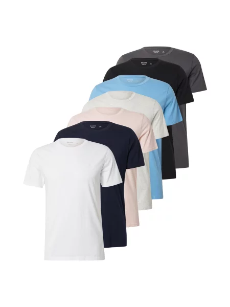 HOLLISTER Póló tengerészkék / világoskék / sötétszürke / púder / fekete fehér