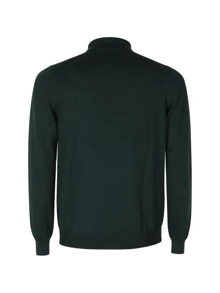 Lung tricou polo Tagliatore de lână verde