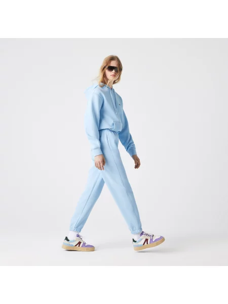 Lacoste Spodnie Dresowe Z Mieszanki Bawełny niebieskie