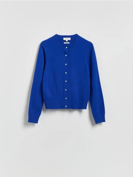 Reserved Кардиган з мериносової вовни гіацинтовий 