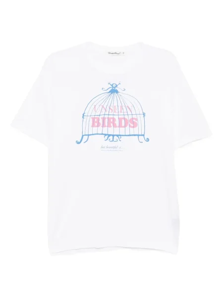 Tricou Undercover cu imagine alb