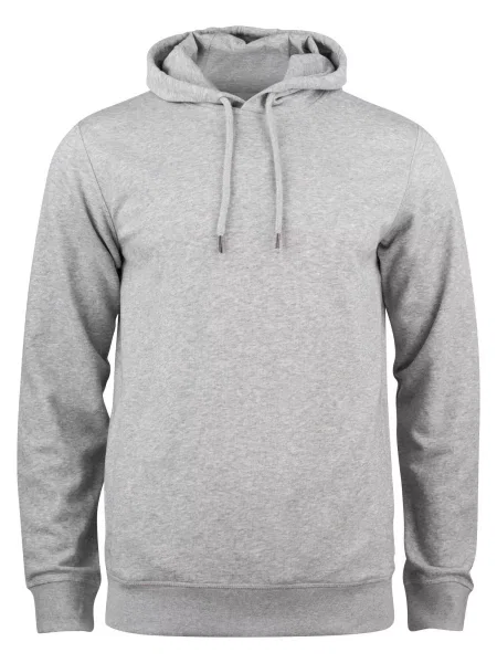 Clique Premium OC Hoody – bluza z kapturem z bawełny organicznej – grey melange szara