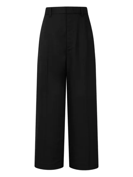 Pantaloni Studio Tomboy cu dungi plisate negru