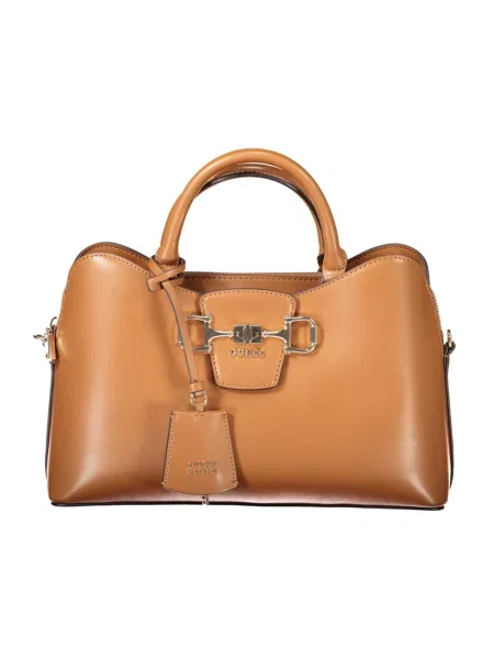 Guess torebka tote z imitacji skóry JANIE brązowa