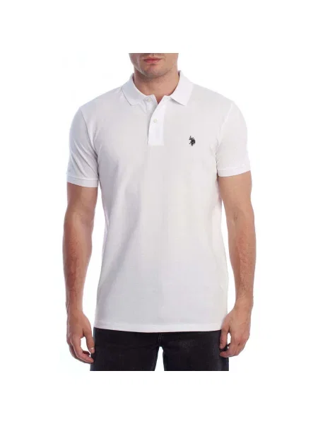 Tricou polo U.s. Polo Assn. alb