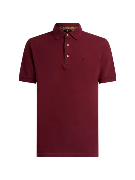 Tricou polo Etro cu imagine roșu