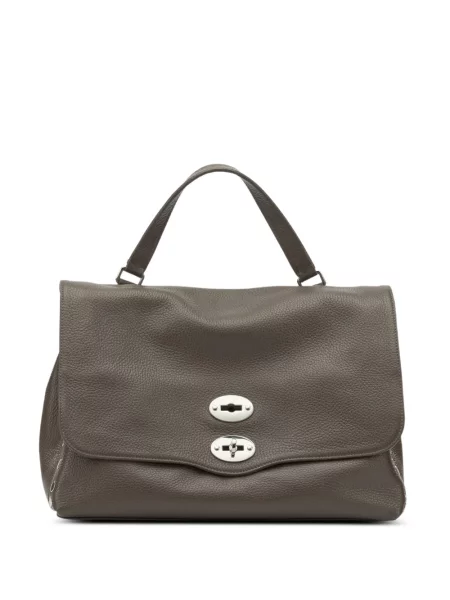 Torebka Zanellato z ćwiekami szara