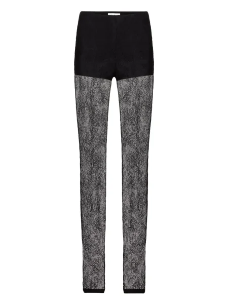 Pantaloni Nina Ricci din dantelă negru