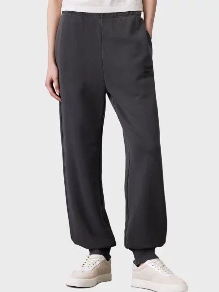 Спортивні штани Calvin Klein Jeans з принтом сірі