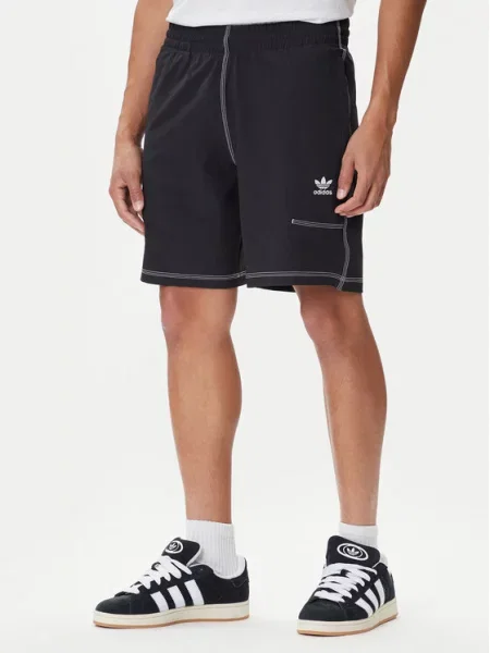 Adidas Szorty sportowe Trefoil Essentials czarny