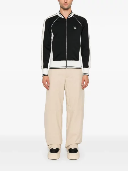 Siuvinėta bomber striukė Palm Angels juoda