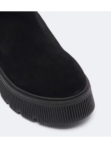 Botine Bogner din piele de căprioară negru