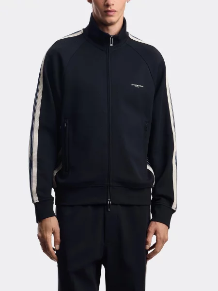 Свитер Emporio Armani из модала синий