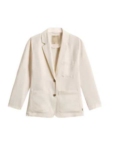 Lniana marynarka Woolrich beżowa