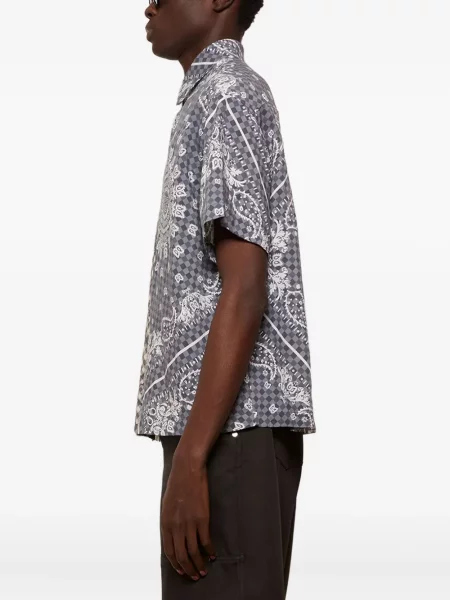Cămașă Rhude cu imagine negru