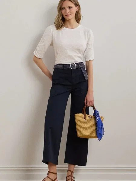 Tričko Lauren Ralph Lauren bílá