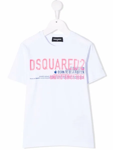 Koszulka dziecięca Dsquared2 biała