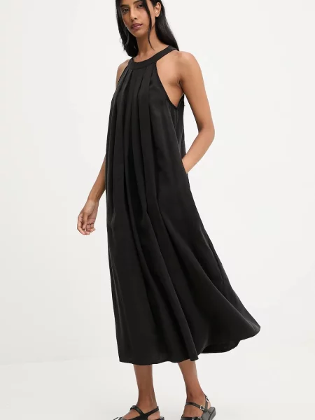 Haljina Answear.LAB midi širi se prema dolje crna