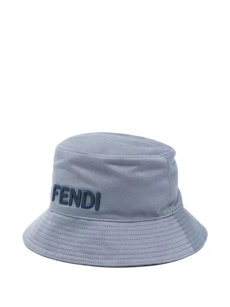 Шапка тип bucket Fendi бродирана синьо