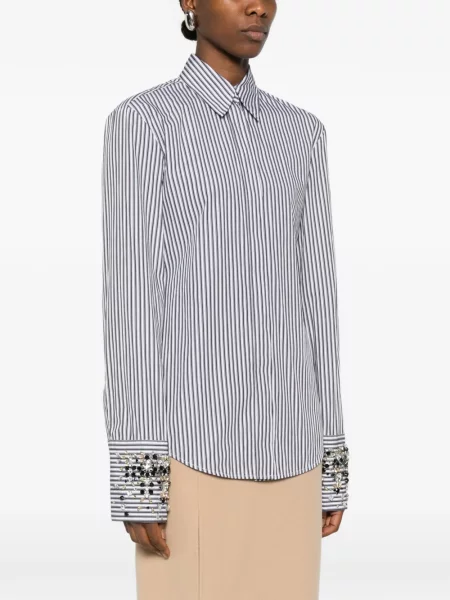 Koszula Sportmax w paski biała