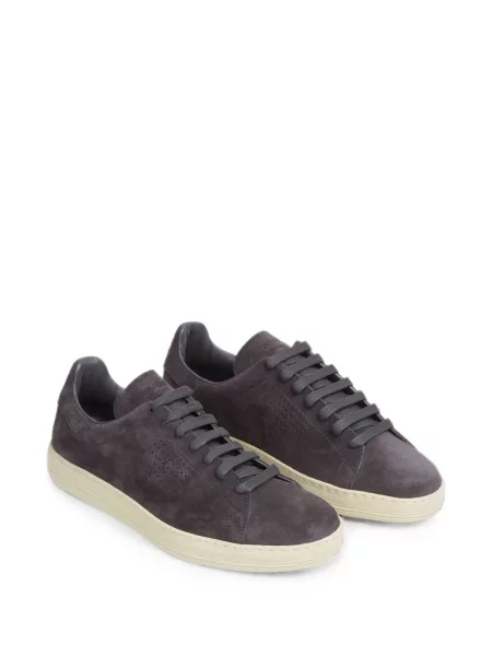 Szarvasbőr sneaker Tom Ford autogrammal szürke