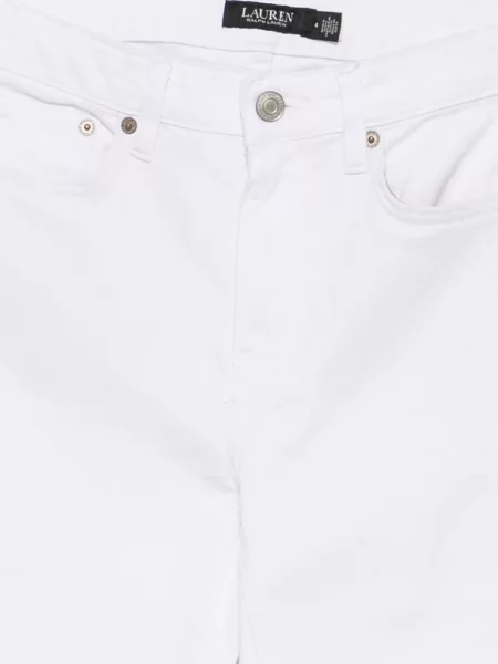 Lepršave traperice Lauren Ralph Lauren lepršave bijela