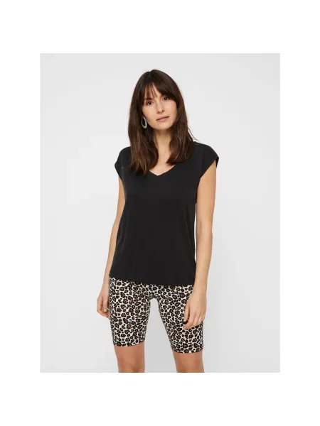 Pieces T-Shirt Regular Fit μαύρο