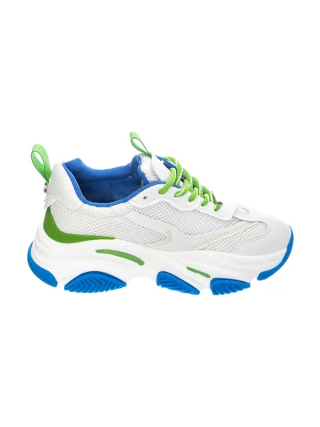 Sneakersy Steve Madden sznurowane skórzane białe