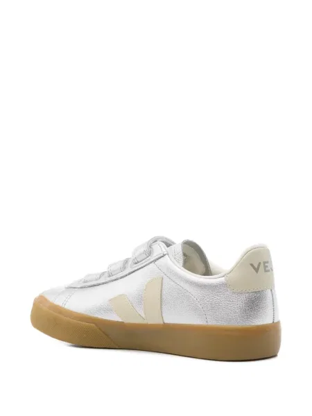 Sneakerși Veja din piele argintiu