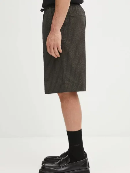 Maison Kitsuné szorty Elasticated Bermuda zielony