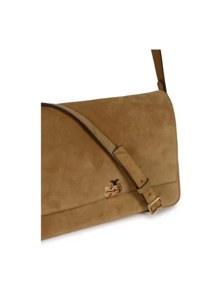 Torebka Tory Burch zamszowa brązowa