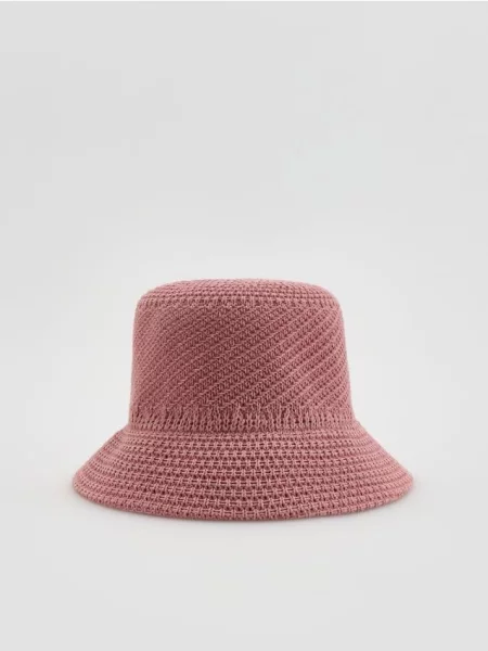 Reserved Pălărie bucket împletită mov