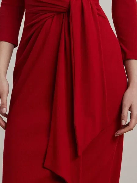 Платье миди Lauren Ralph Lauren красное