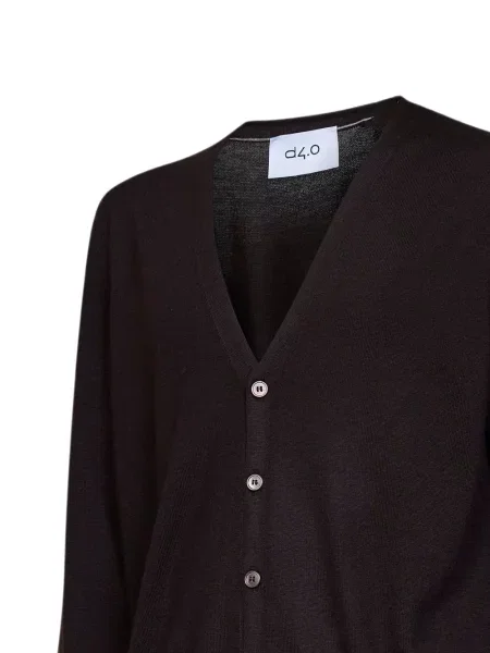 Cardigan D4.0 cu decolteu în V maro