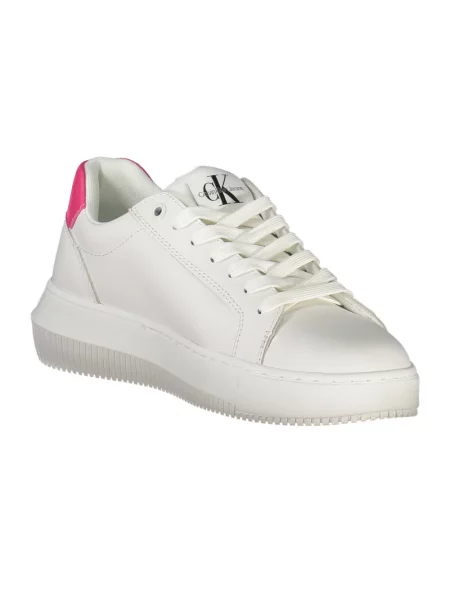 Sneakersy Calvin Klein skórzane białe