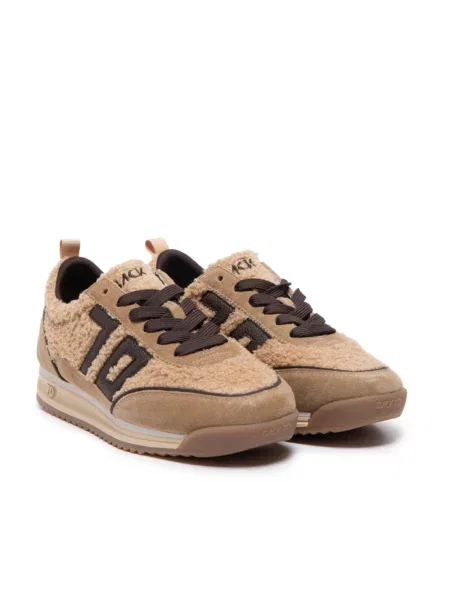 Sneakersy Back70 skórzane brązowe