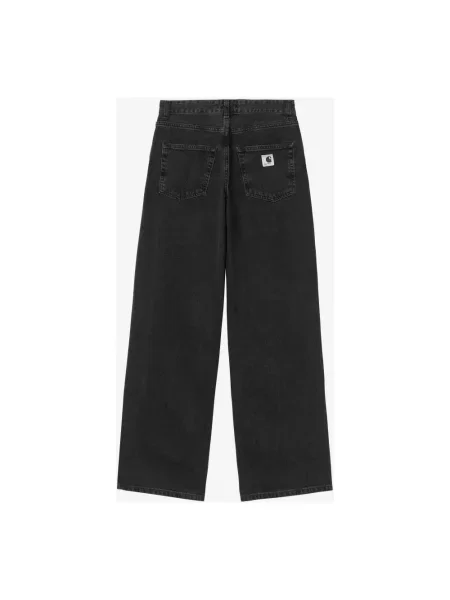 Szerokie jeansy Carhartt Wip czarne
