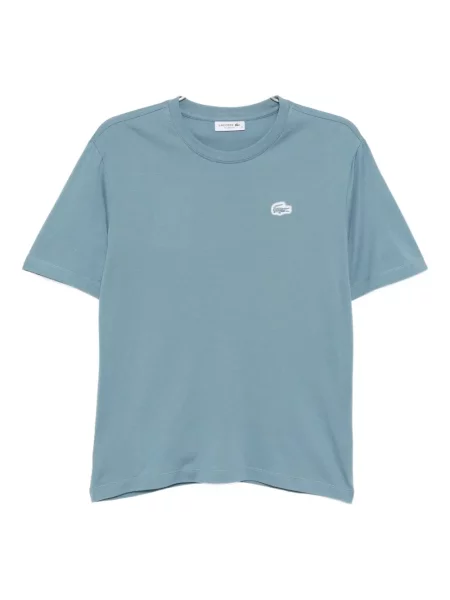 Tricou Lacoste cu imagine din jerseu albastru