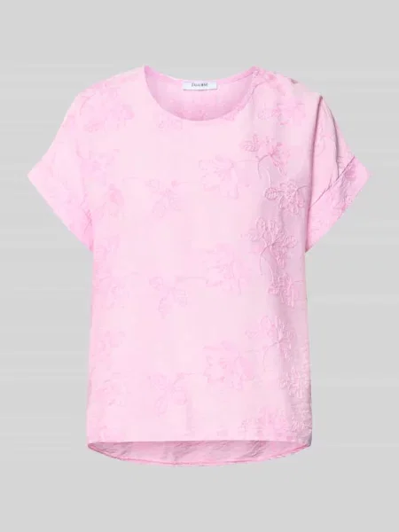 T-shirt o kroju regular fit z mieszanki model Anni' Zabaione różowa