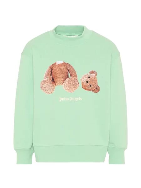 Bluza nierozpinana dziecięca Palm Angels zielona