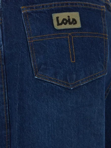 Lepršave traperice Lois Jeans lepršave s autogramom plava