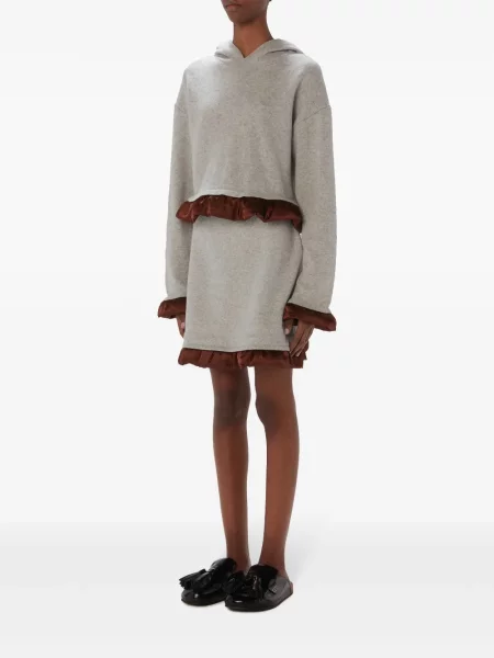 Mini sijonas Jw Anderson satininis pilka