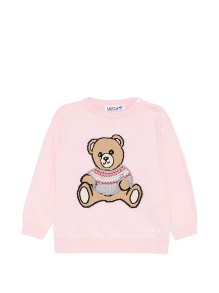 Sweter dziecięcy Moschino różowy