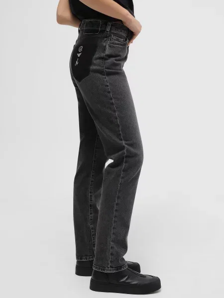 Бойфренди Emporio Armani сірий