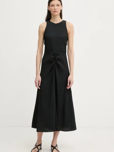 Sessun rochie cu vâscoză negru