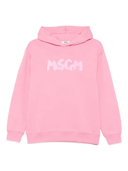 Bluza z kapturem dziecięca Msgm różowa
