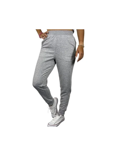 Nohavice Calvin Klein Jeans sivá