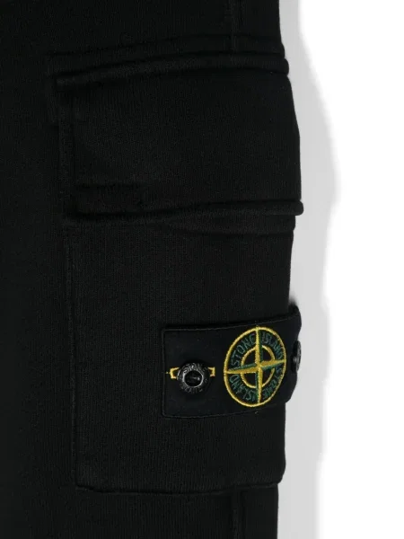 Spodnie dziecięce Stone Island czarne