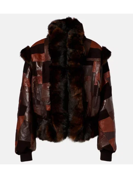 Geanta de piele Chloé maro