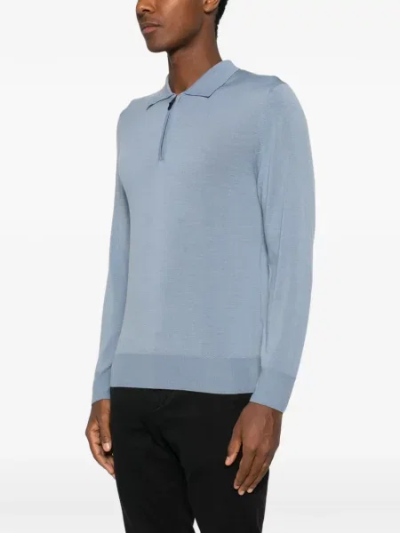 Tricou polo Canali albastru